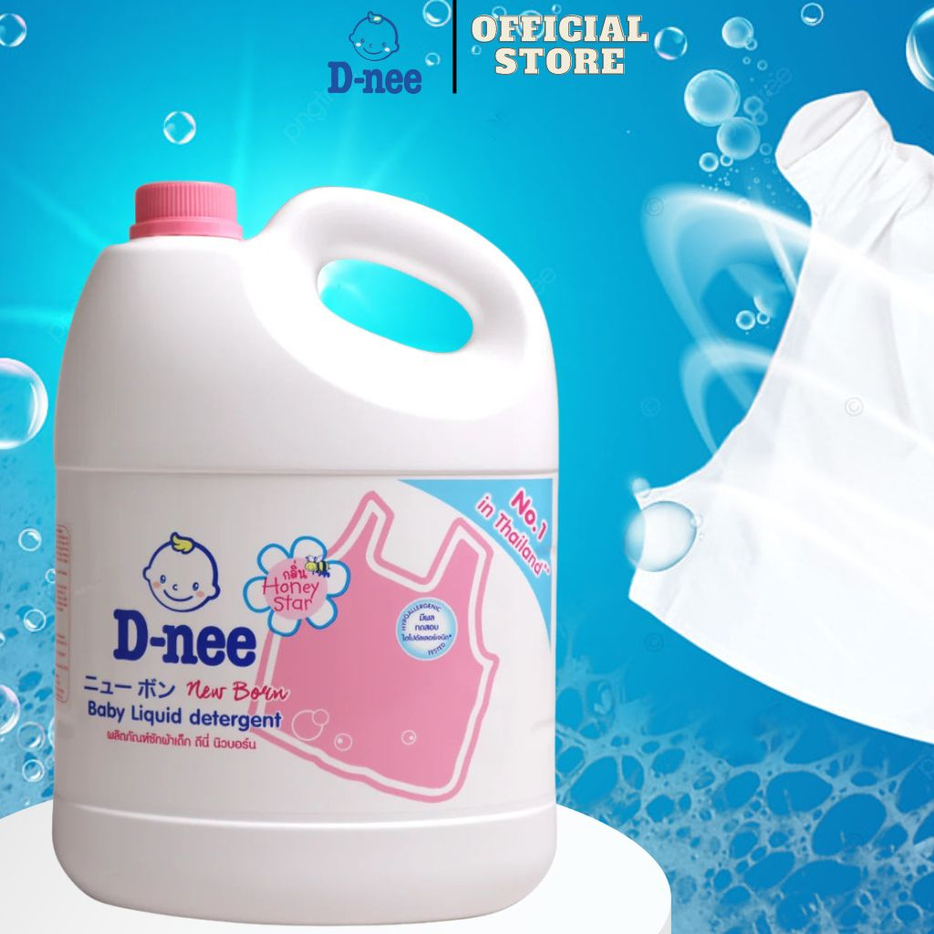 (TRỢ GIÁ) Nước giặt quần áo em bé Dnee 3000ml-Nước Giặt Xả Cho Trẻ Em an toàn
