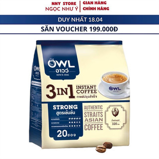 Cà phê sữa owl 3in1 thái lan siêu ngon - bịch 20 gói