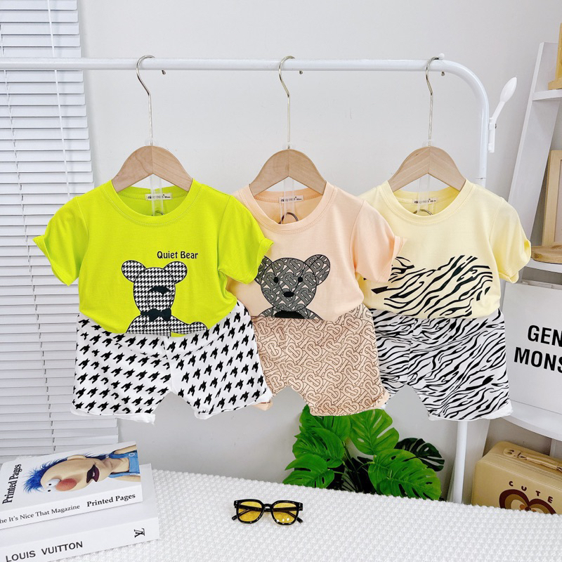 Bộ minky mom cộc thun lạnh loại 1 cho bé từ 5-30kg