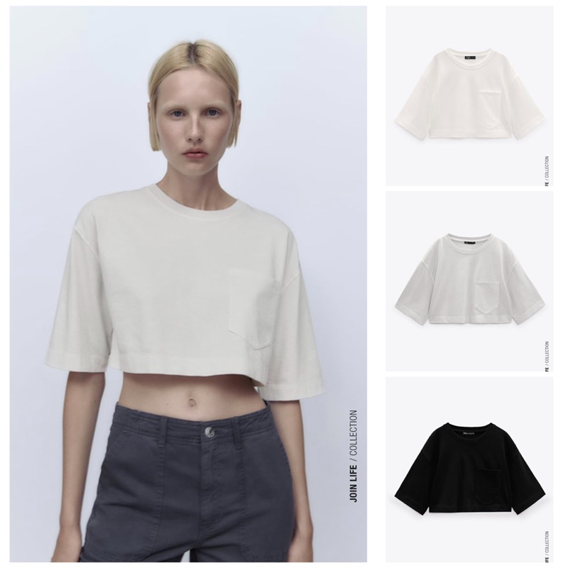 Áo Croptop Zara Authentic
