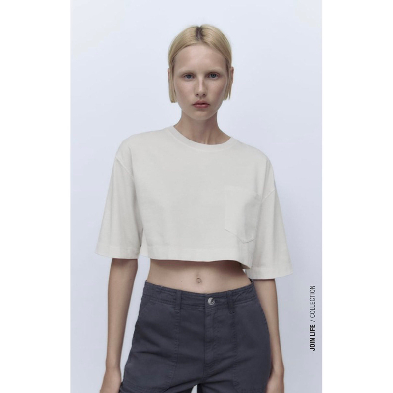 Áo Croptop Zara Authentic
