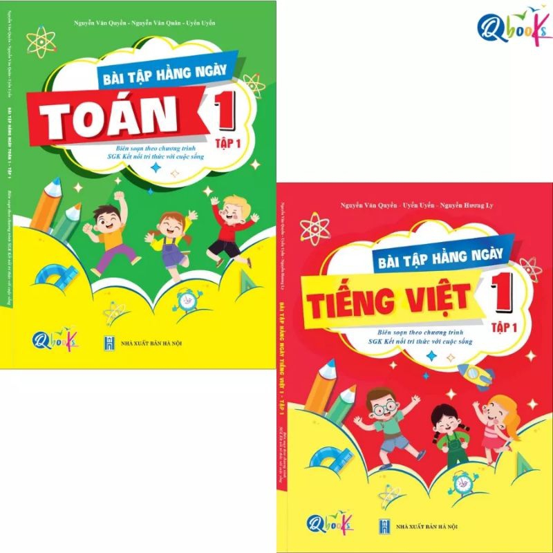 Sách - Combo Bài Tập Hằng Ngày Toán Và Tiếng Việt Lớp 1 - Kết Nối Tri Thức Với Cuộc Sống - Tập 1 | BigBuy360 - bigbuy360.vn