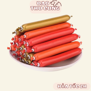 HCM - Xúc xích chó mèo có thể ăn liền đồ ăn vặt chó mỗi cây 15gr thức ăn cho chó kiểu bánh thưởng