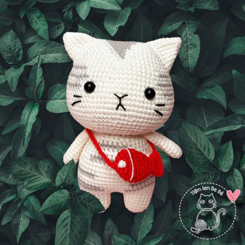 Mèo len handmade - thú len móc cao cấp