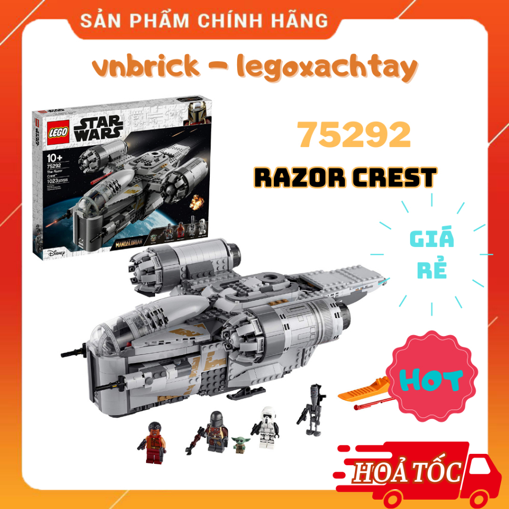 LEGO Star Wars 75292 The Razor Crest Tàu Chiến Razor