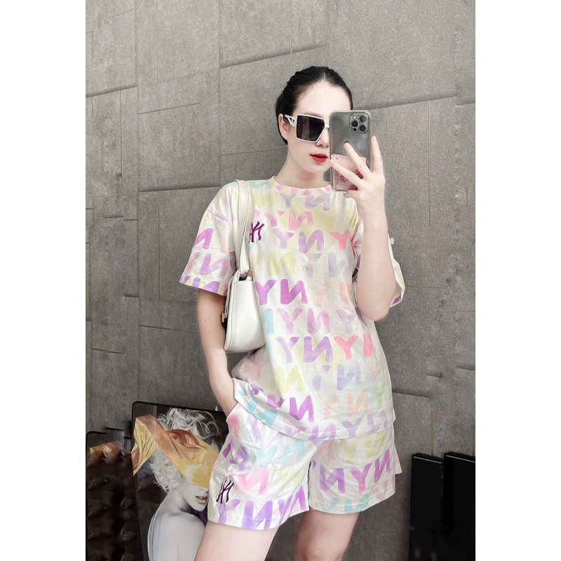 Sét Bộ Cộc Đùi Form Suông Rộng Thụng NY Loang