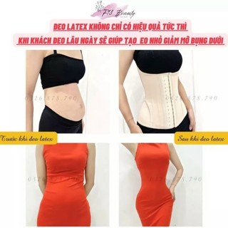 (tặng liner)Gen nịt bụng giảm eo - latex gile thông hơi