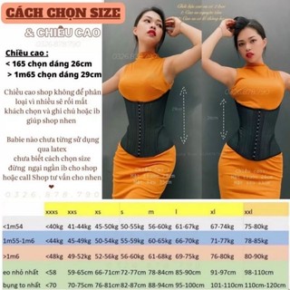 (tặng liner)Gen nịt bụng giảm eo - latex gile thông hơi
