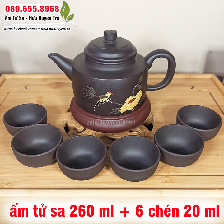 Ấm trà Tử Sa Sơn Ca (cao cấp) - ấm tử sa nghi hưng dùng trà đạo cùng trà ô long, trà mạn,trà thái nguyên