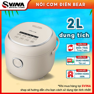 Nồi cơm điện bear dfb-p20h1 dung tích 2l đa năng nấu cơm - nấu cháo - nấu canh - hầm gà