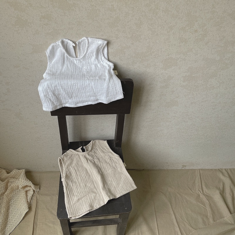 Áo xô muslin ba lỗ mát mẻ cho bé Tiệm Su Kids