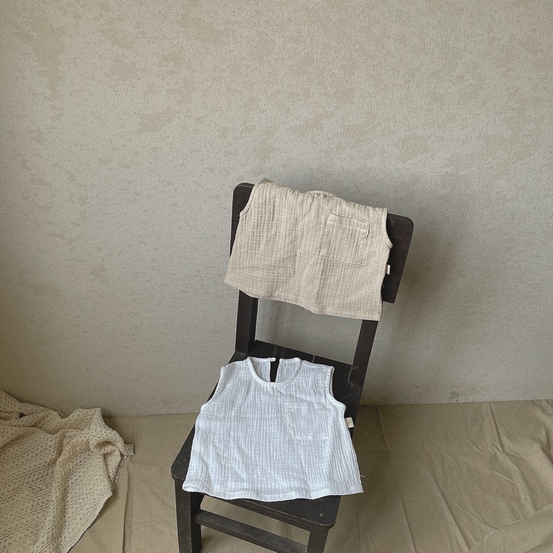 Áo xô muslin ba lỗ mát mẻ cho bé Tiệm Su Kids