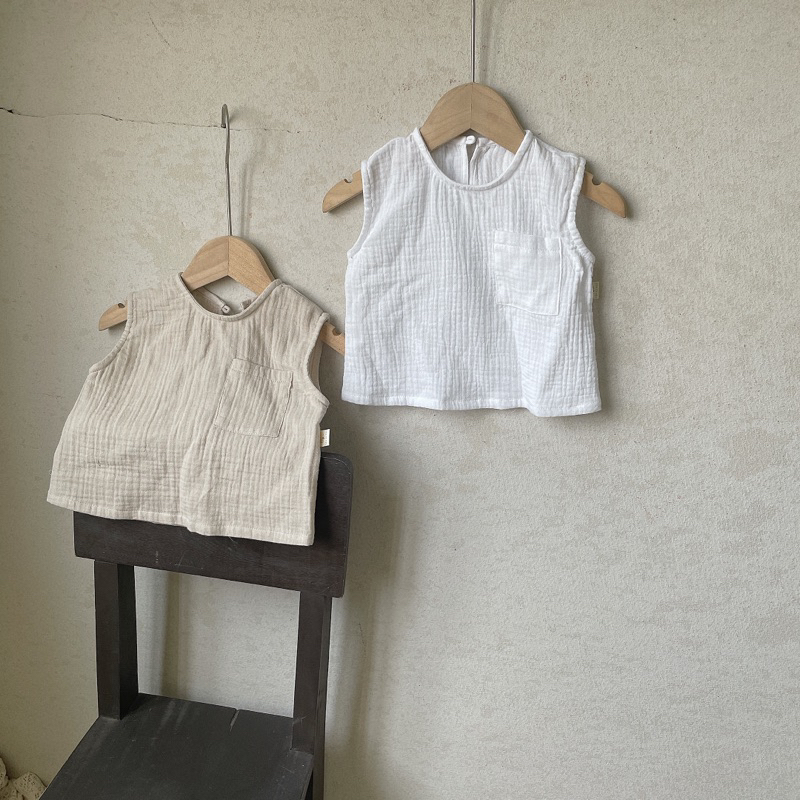 Áo xô muslin ba lỗ mát mẻ cho bé Tiệm Su Kids