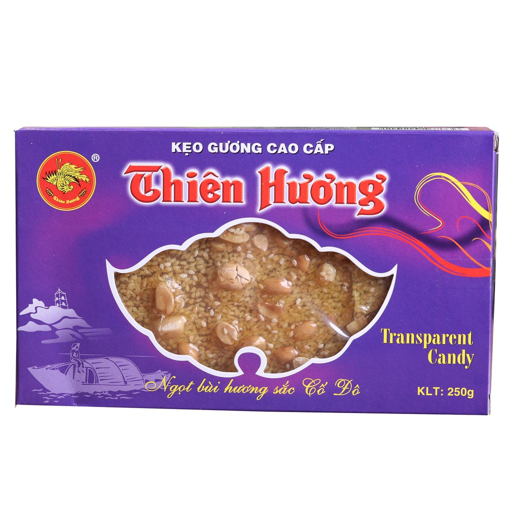 KẸO GƯƠNG HỘP THIÊN HƯƠNG 250GR