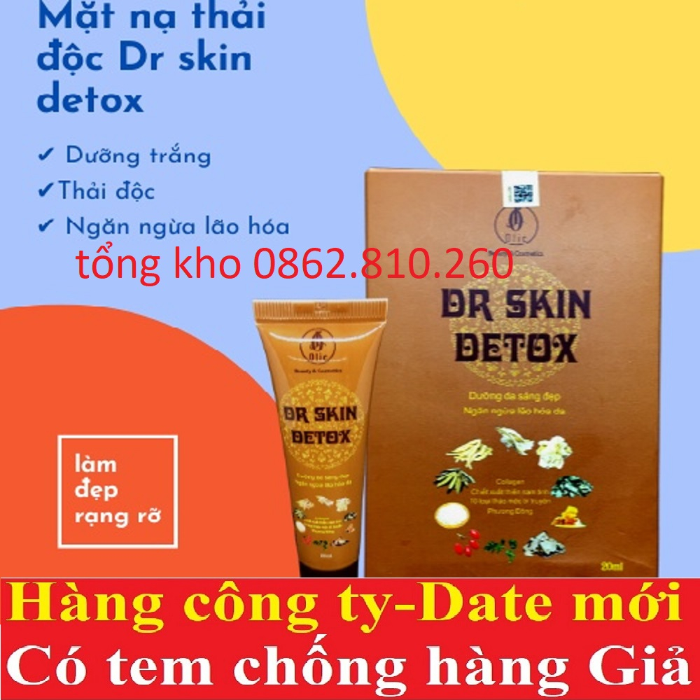 Mặt nạ thải độc, hút nám, sáng da Dr Skin Detox Olic mẫu mới 20ml