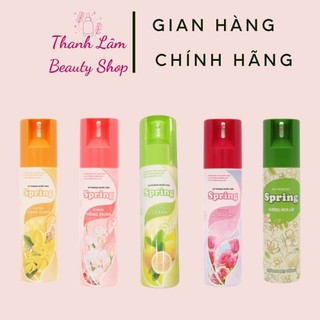 Xịt thơm phòng Spring nước hoa xịt phòng hương dễ chịu khử mùi thơm lâu 225ml
