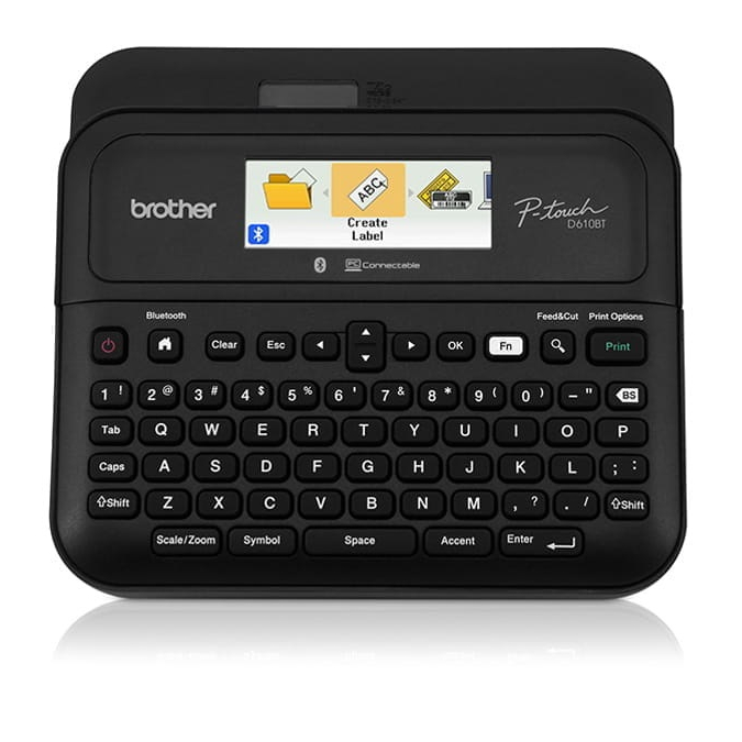 Máy in nhãn Brother PT-D610BT, kết nối Bluetooth, USB