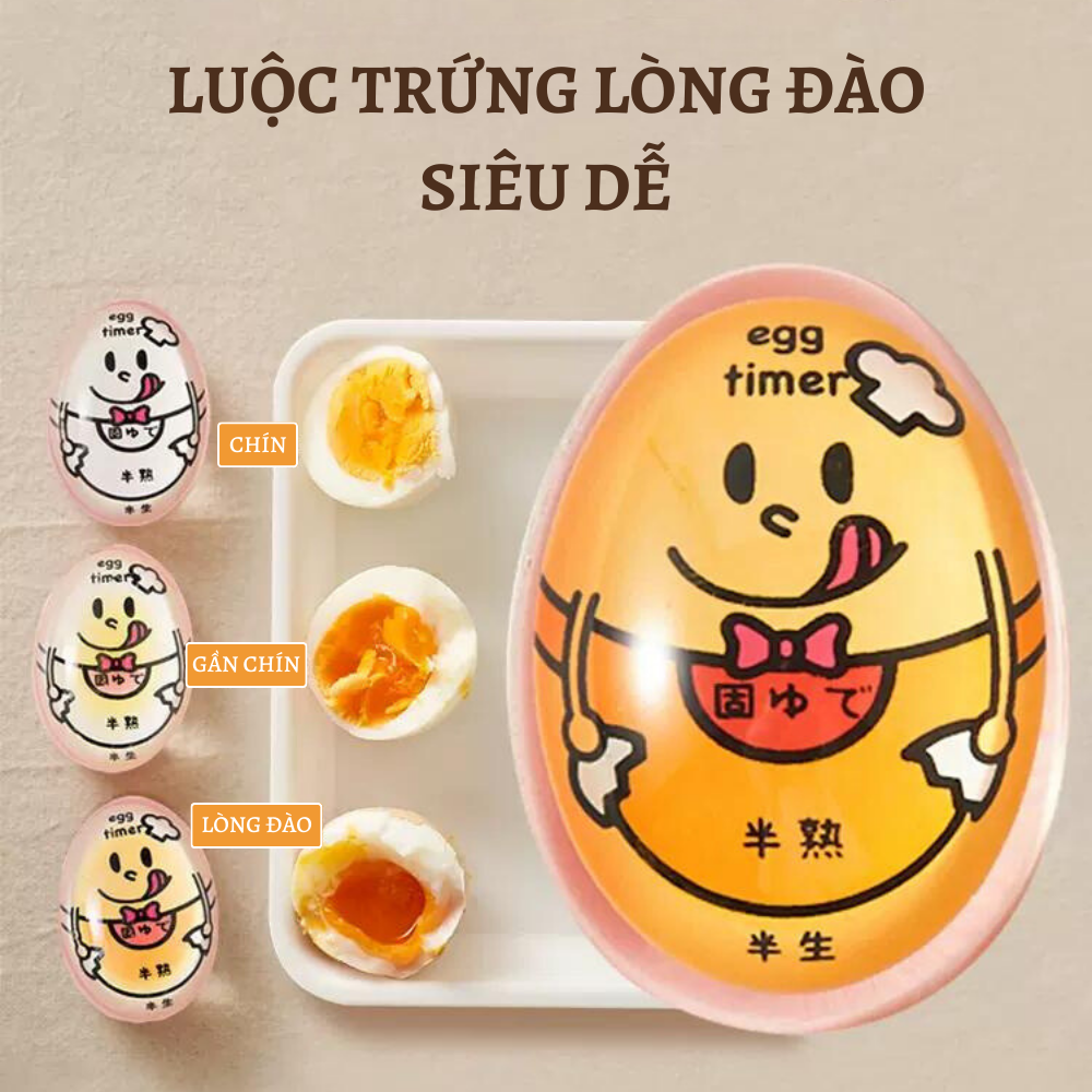 Dụng Cụ Hẹn Giờ Luộc Trứng, Dễ Dàng Luộc Trứng Lòng Đào