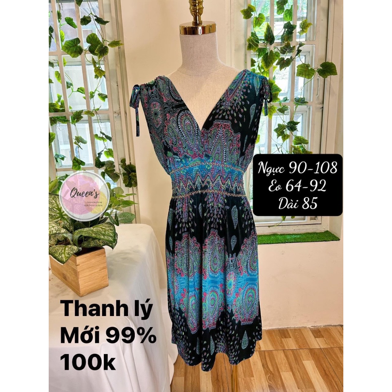 Đầm thun 4 chiều tuyển cao cấp, form đẹp, rẻ, casual, vintage, thanh lý, 2hand, mới 95-100%