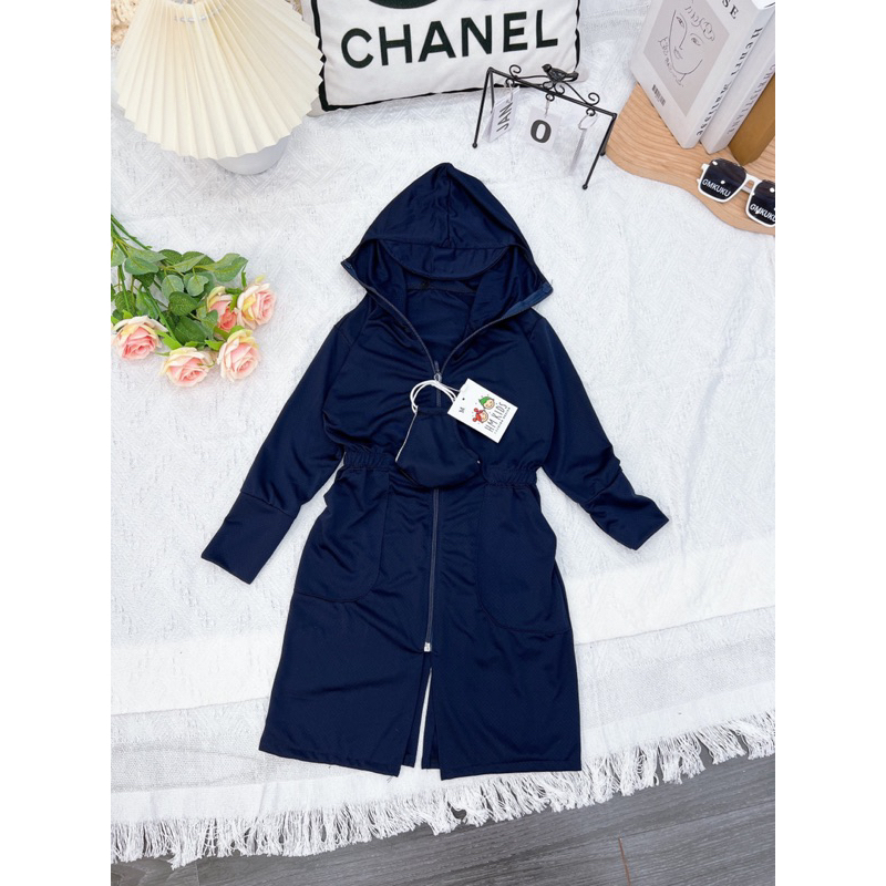 Ao chống nắng dáng dài toàn thân cho bé tặng kèm khẩu trang