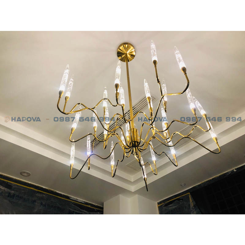 Đèn trần phòng khách HAPOVA DELA 2039 đường kính 1000mm