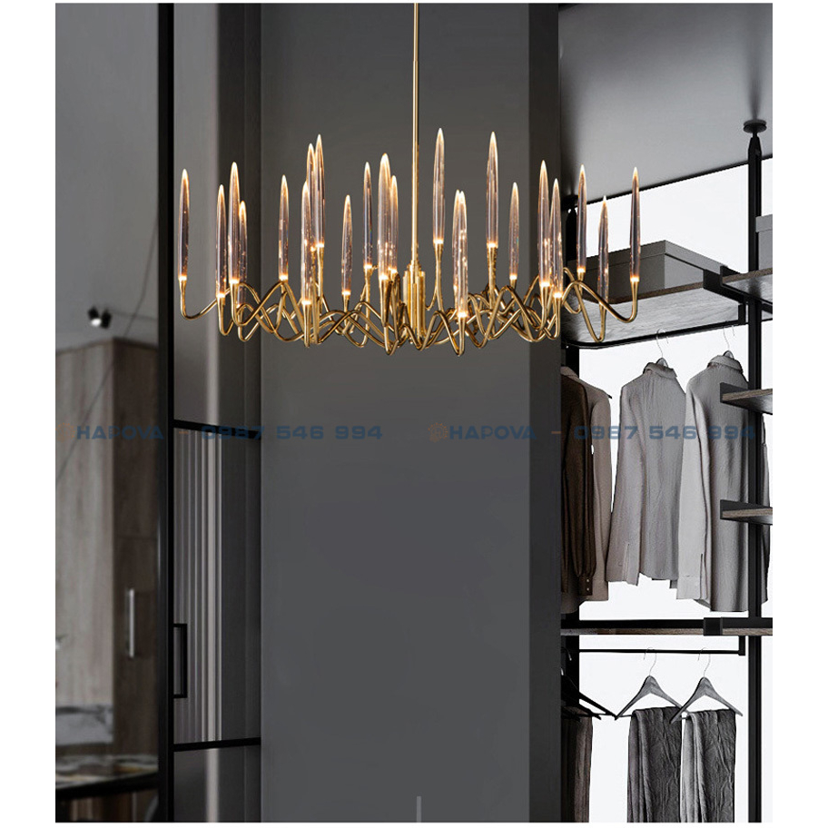 Đèn trần phòng khách HAPOVA DELA 2039 đường kính 1000mm