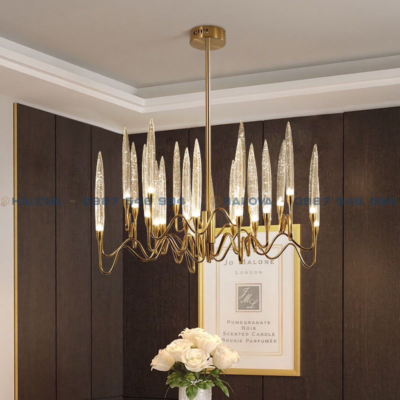 Đèn trần phòng khách HAPOVA DELA 2039 đường kính 1000mm