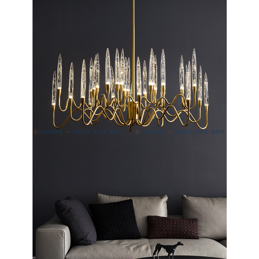 Đèn trần phòng khách HAPOVA DELA 2039 đường kính 1000mm