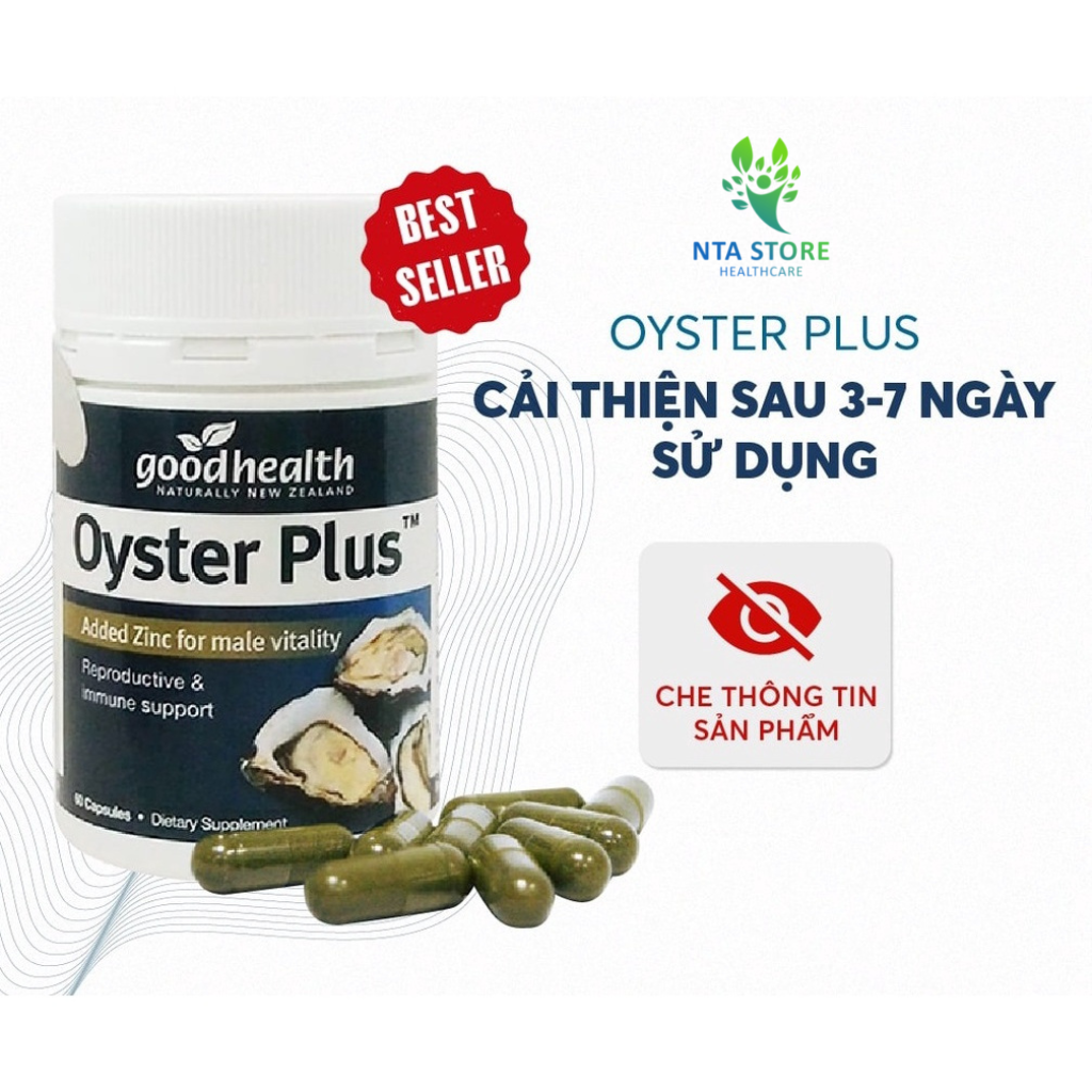 Tinh Chất Hàu Oyster Plus ZinC Goodhealth 60 viên - Viên Hàu Úc Oyster Plus