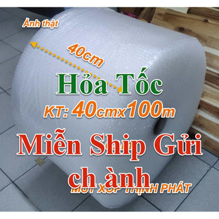 Cuộn Xốp Bong Bóng Khí Xốp Hơi Bóng Nổ Bọc Hàng 40cmx100m