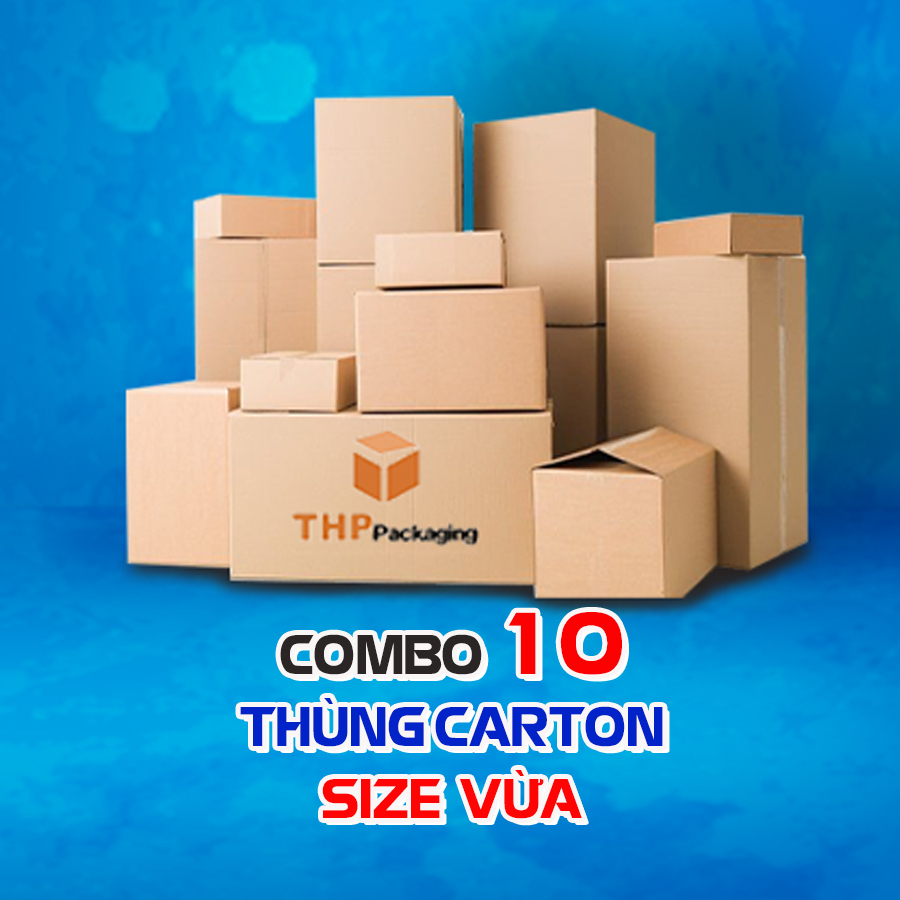 Combo 10 thùng carton size vừa