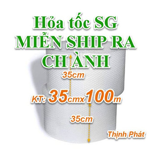 Cuộn xốp khí bọc hàng chống sốc chống xước loại 1 Khổ 35x100m