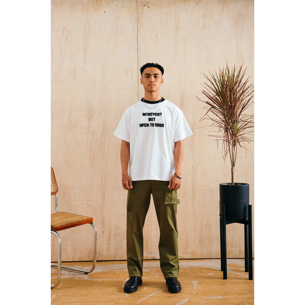 Áo Thun Hướng Nội Yêu Chó - Trắng - Introvert Boy Club