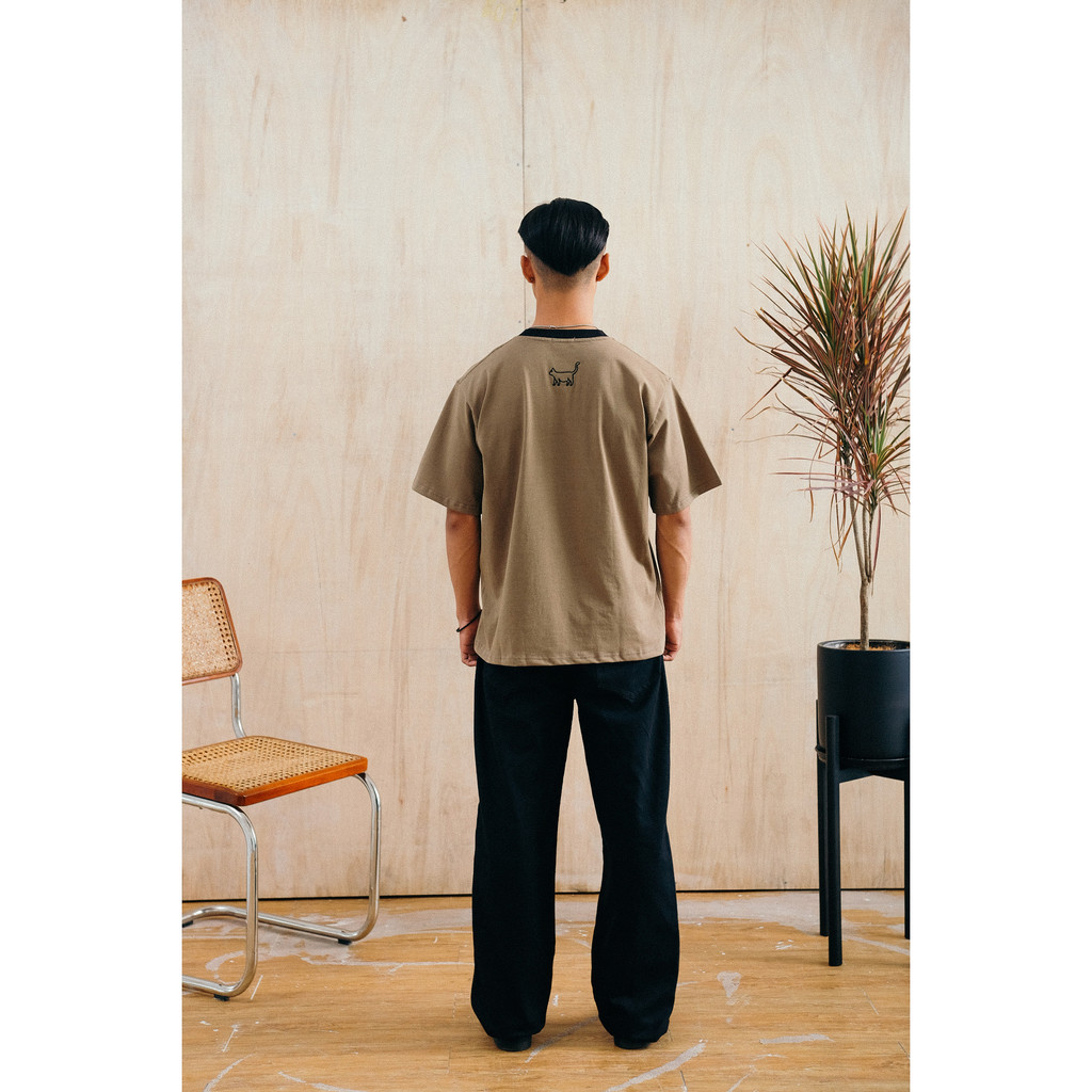 Áo thun Hướng Nội Yêu Mèo - Introvert Boy Club - Xám