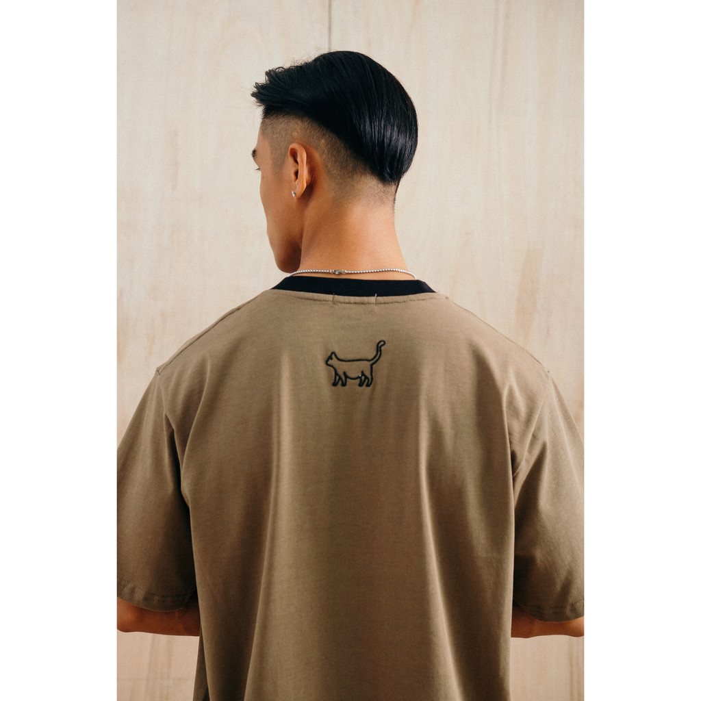 Áo thun Hướng Nội Yêu Mèo - Introvert Boy Club - Xám