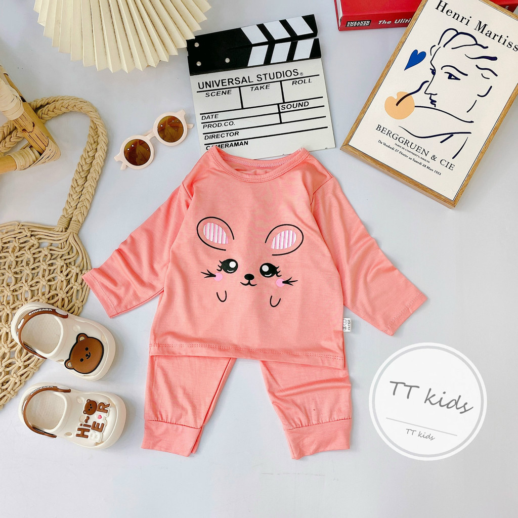 Bộ dài tay bé trai , bộ dài tay bé gái chất thun lạnh từ 5kg đến 15kg - jkids