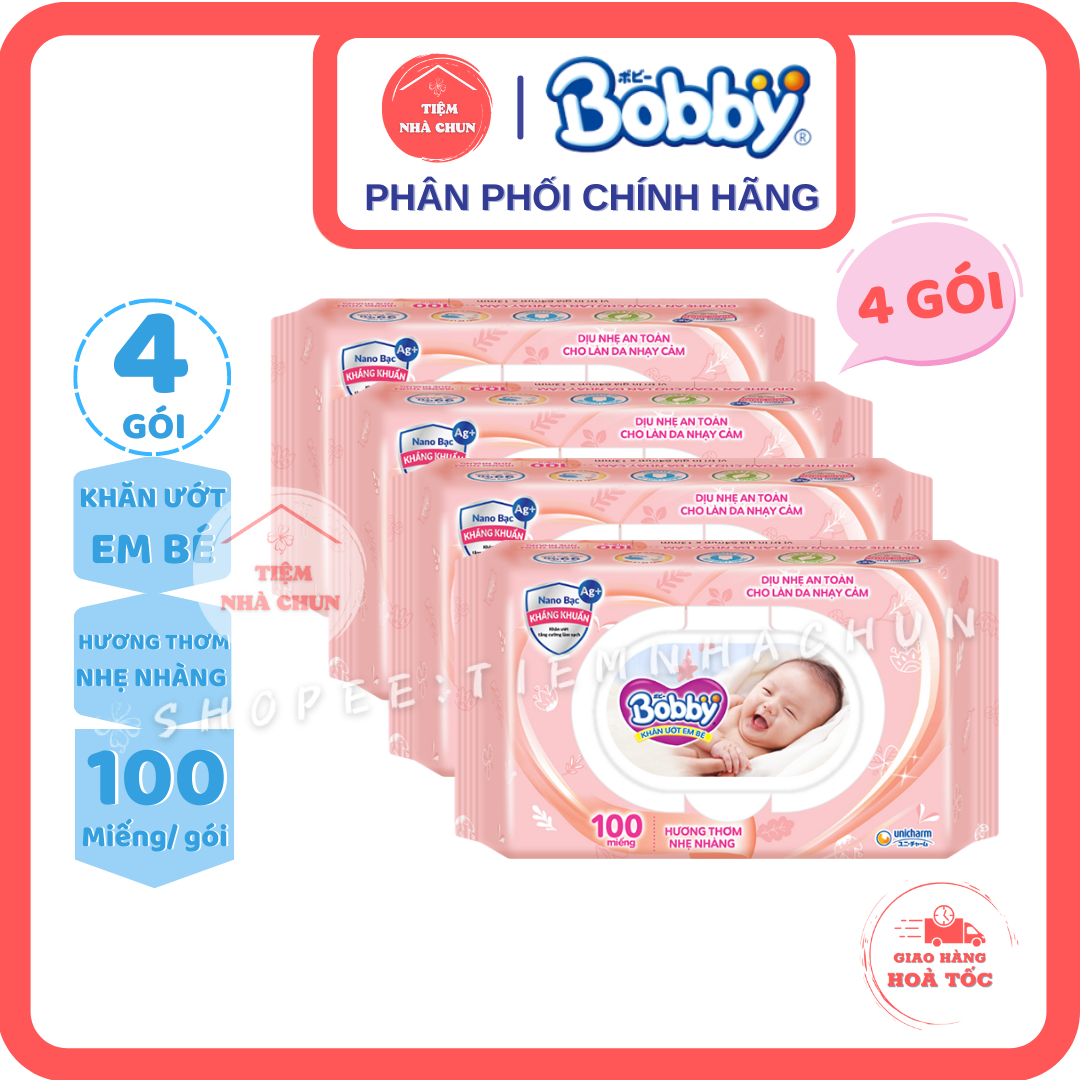 Khăn Ướt Em Bé Bobby Care (Có Hương Thơm) - TIEMNHACHUN