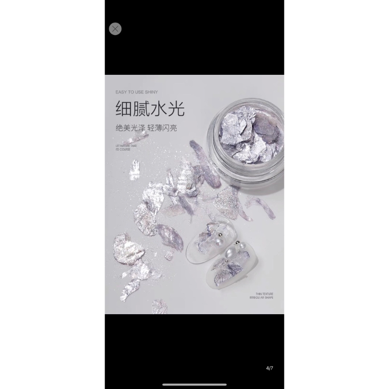 Xà cừ giấy tuyết nhũ 3D Daily mix Design móng