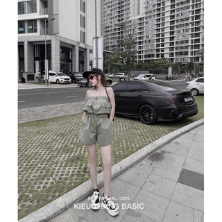 JUMP ỐNG KAKI XÁM BO THUN EO