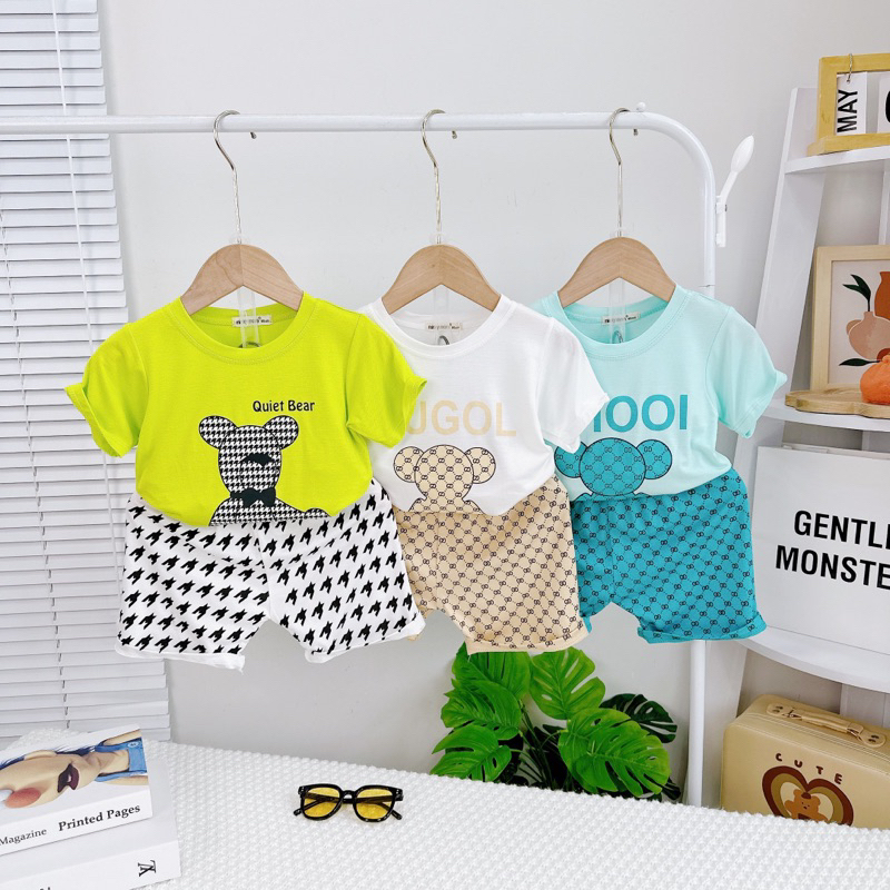 Bộ minky mom cộc thun lạnh loại 1 cho bé từ 5-30kg