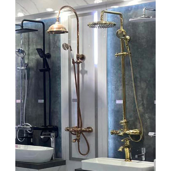 Sen cây tắm màu vàng hồng cài nhiệt độ Aladdin rose gold 02