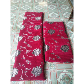 Bộ đệm ngồi ghế gỗ thảm trải ghế sofa nỉ nhung thô 1m70x50x5 cm và 2 ngắn 50x50x5 cm