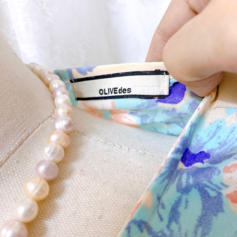 Đầm voan Nhật Olive des Olive in hoa pastel