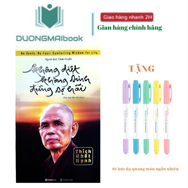 Sách - Không diệt không sinh đừng sợ hãi- Thích Nhất Hạnh