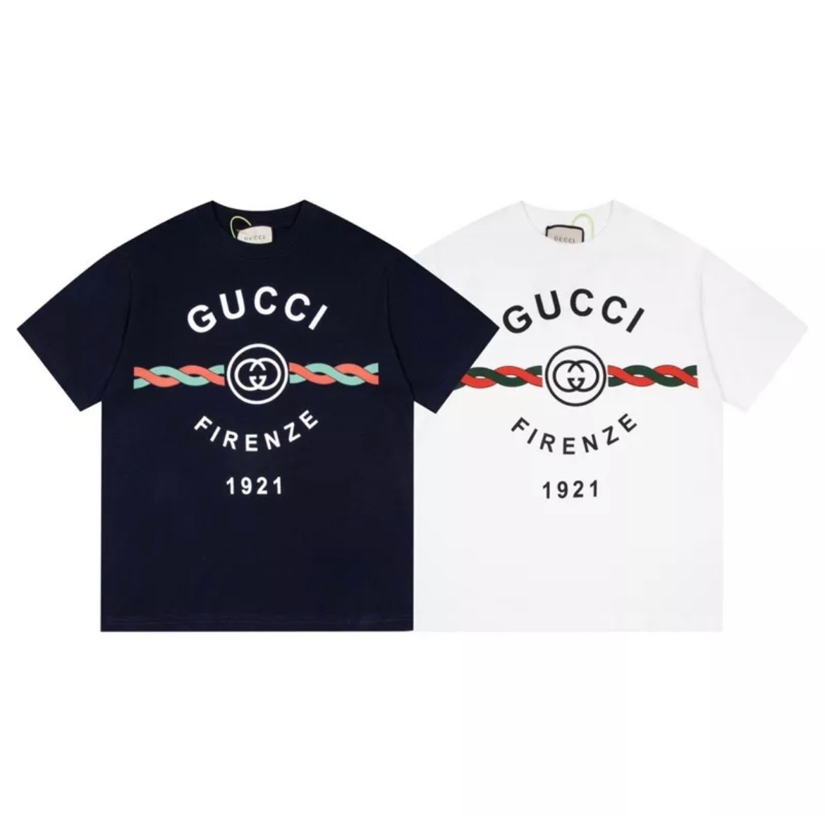 Áo thun tay lỡ GUCCI FIRENZE 1921 vải cotton cao cấp , Áo phông form rộng Nam Nữ