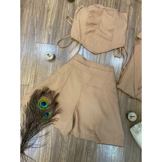 (SHOP NÀNG BÉO BIGSIZE 50KG ĐẾN 90KG ) set vest 3 món quần 2 lưng