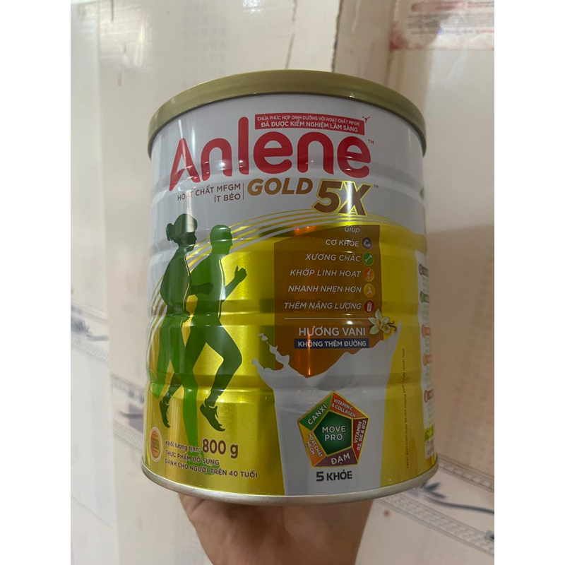 sữa Anlene Gold 5X/Anlene hộp 800gr