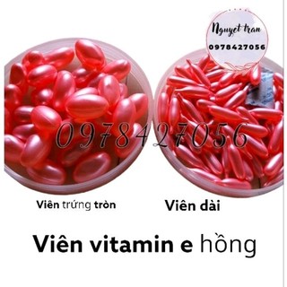 Lẻ viên vitamin e hồng