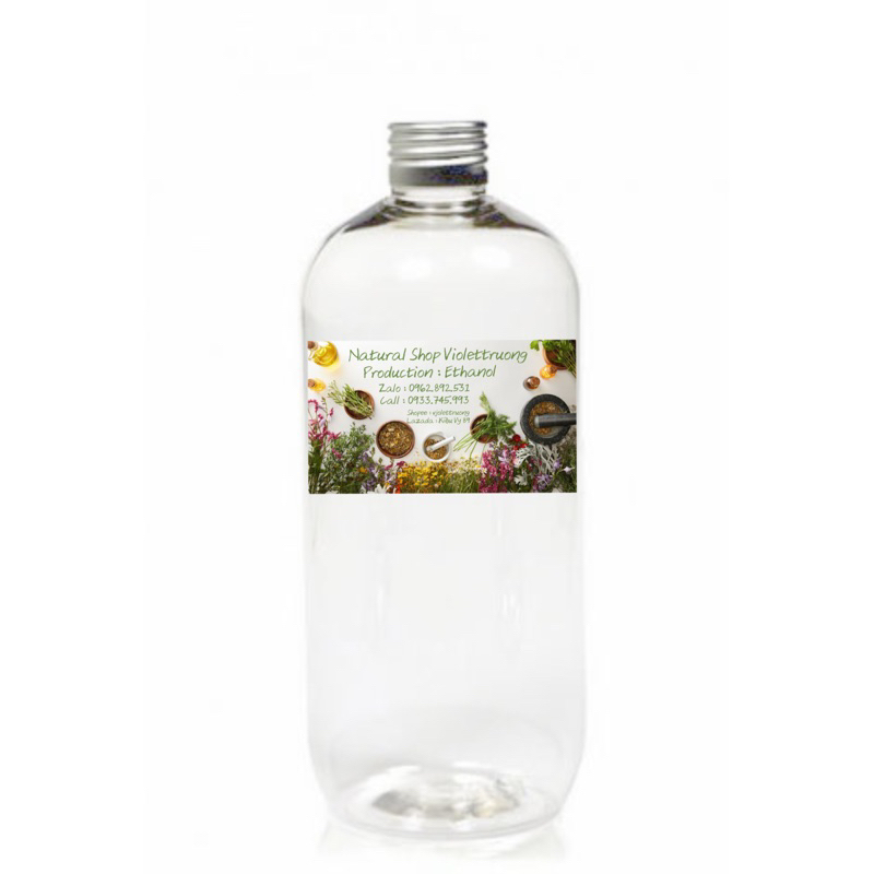 1L Ethanol Mỹ Phẩm - Cồn Thơm Xịn Chuyên Dùng Pha Chế Nước Hoa Không làm đục nước hoa
