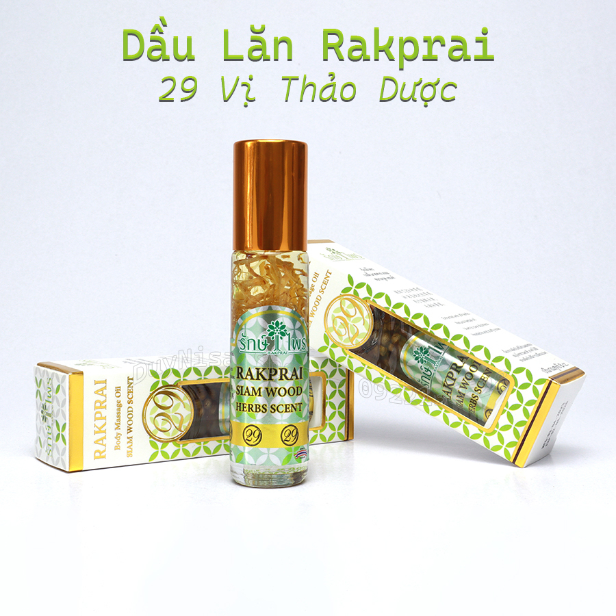Dầu Lăn Rakprai 29 Vị Thảo Dược